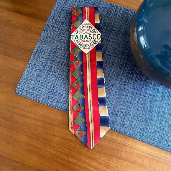 TABASCO McIlhenny Co. Brand Pepper Sauce 100% Silk Tie - Picture 2 of 4